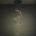 Eglo - LED dæmpbar pendel på wire 40xLED/1,8W/230V sort/guld