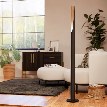 Eglo  - LED gulvlampe 1xGU10/4,5W/230V 3000K sort/brun