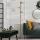 Eglo - LED gulvlampe 3xGU10/4,6W/230V 3000K guldfarvet