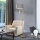 Eglo - LED gulvlampe TUNJA 1xE27/60W/230V + LED/2,1W diameter 38 cm mat krom/grå