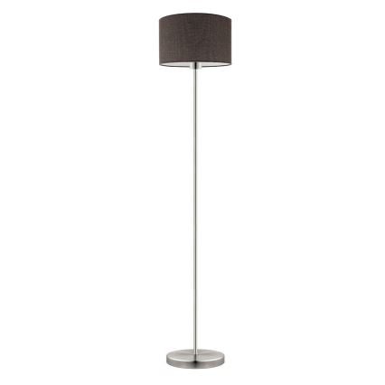 Eglo - LED  Gulvlampe TUNJA 1xE27/60W/230V mat krom/brun
