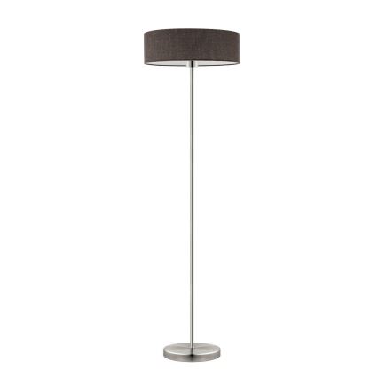 Eglo - LED  Gulvlampe TUNJA 1xE27/60W/230V mat krom/brun