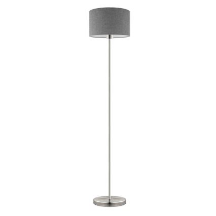 Eglo - LED  Gulvlampe TUNJA 1xE27/60W/230V mat krom/grå