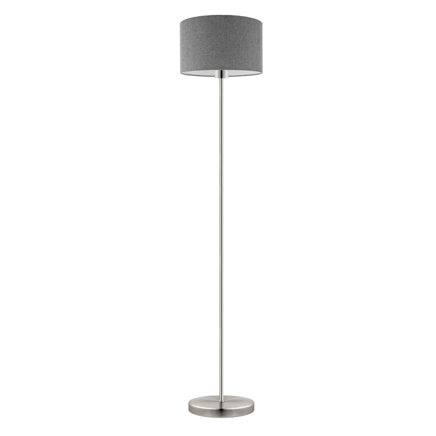 Eglo - LED  Gulvlampe TUNJA 1xE27/60W/230V mat krom/grå
