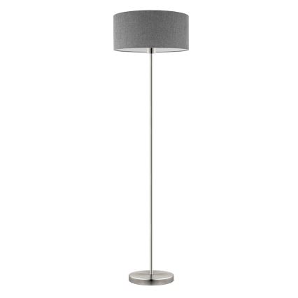 Eglo - LED  Gulvlampe TUNJA 1xE27/60W/230V mat krom/grå