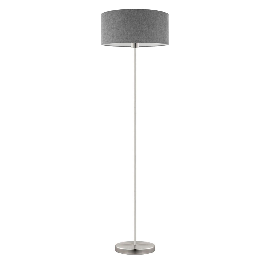 Eglo - LED  Gulvlampe TUNJA 1xE27/60W/230V mat krom/grå