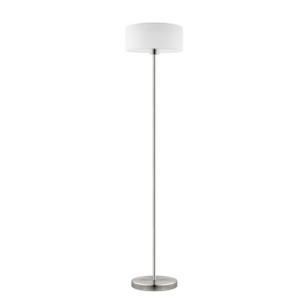 Eglo - LED  Gulvlampe TUNJA 1xE27/60W/230V mat krom/hvid