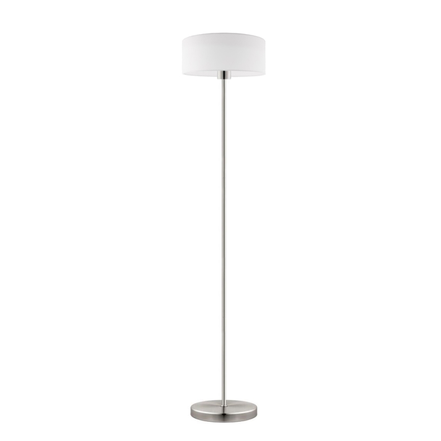 Eglo - LED  Gulvlampe TUNJA 1xE27/60W/230V mat krom/hvid