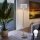 Eglo - LED  Gulvlampe TUNJA 1xE27/60W/230V mat krom/hvid