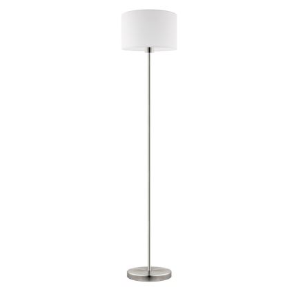 Eglo - LED  Gulvlampe TUNJA 1xE27/60W/230V mat krom/hvid