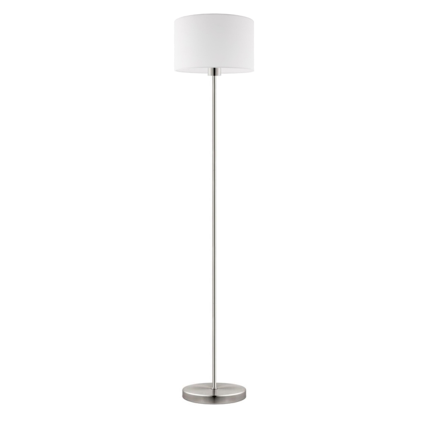 Eglo - LED  Gulvlampe TUNJA 1xE27/60W/230V mat krom/hvid