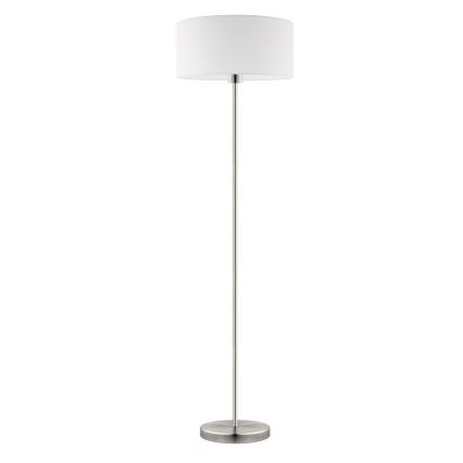 Eglo - LED  Gulvlampe TUNJA 1xE27/60W/230V mat krom/hvid