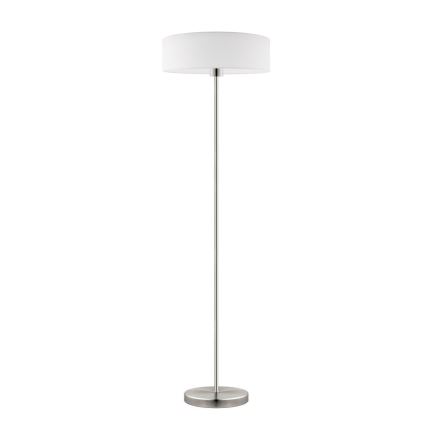 Eglo - LED  Gulvlampe TUNJA 1xE27/60W/230V mat krom/hvid