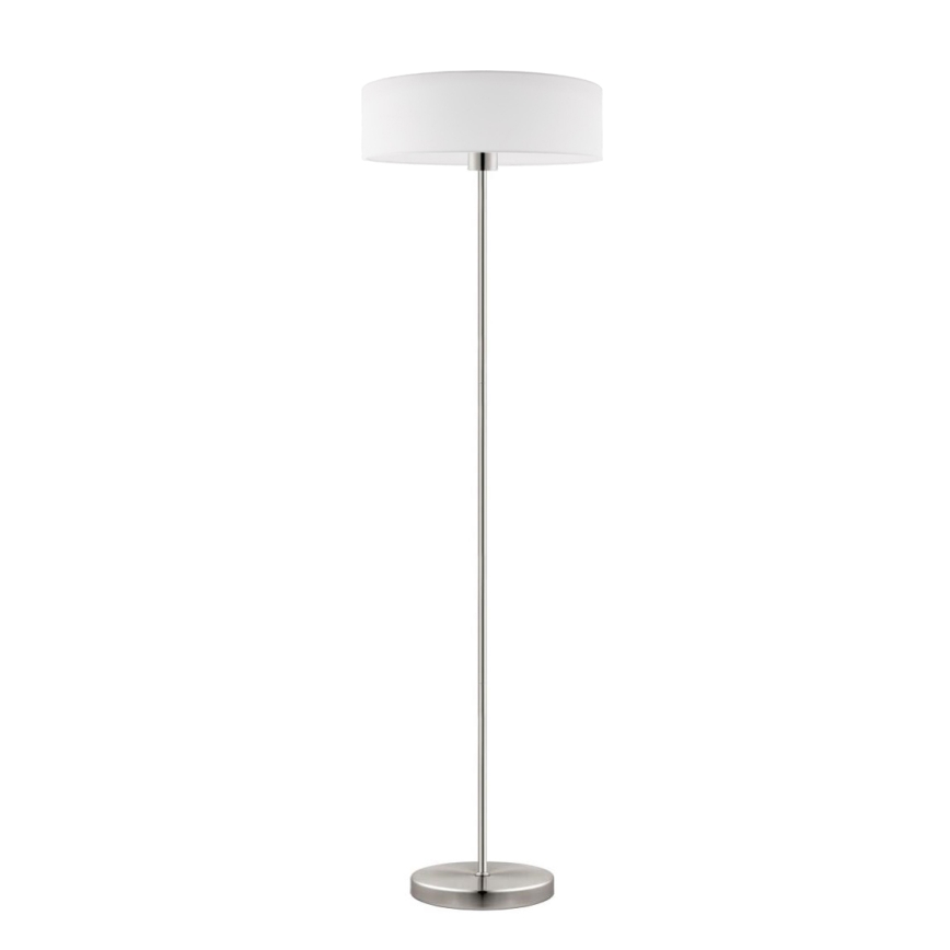 Eglo - LED  Gulvlampe TUNJA 1xE27/60W/230V mat krom/hvid
