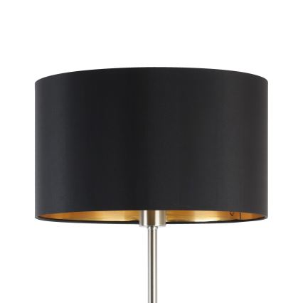 Eglo - LED gulvlampe TUNJA 1xE27/60W/230V mat krom/sort