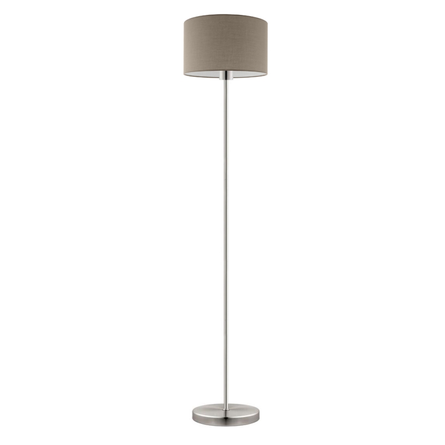 Eglo - LED  Gulvlampe TUNJA 1xE27/60W/230V mat krom/taupe