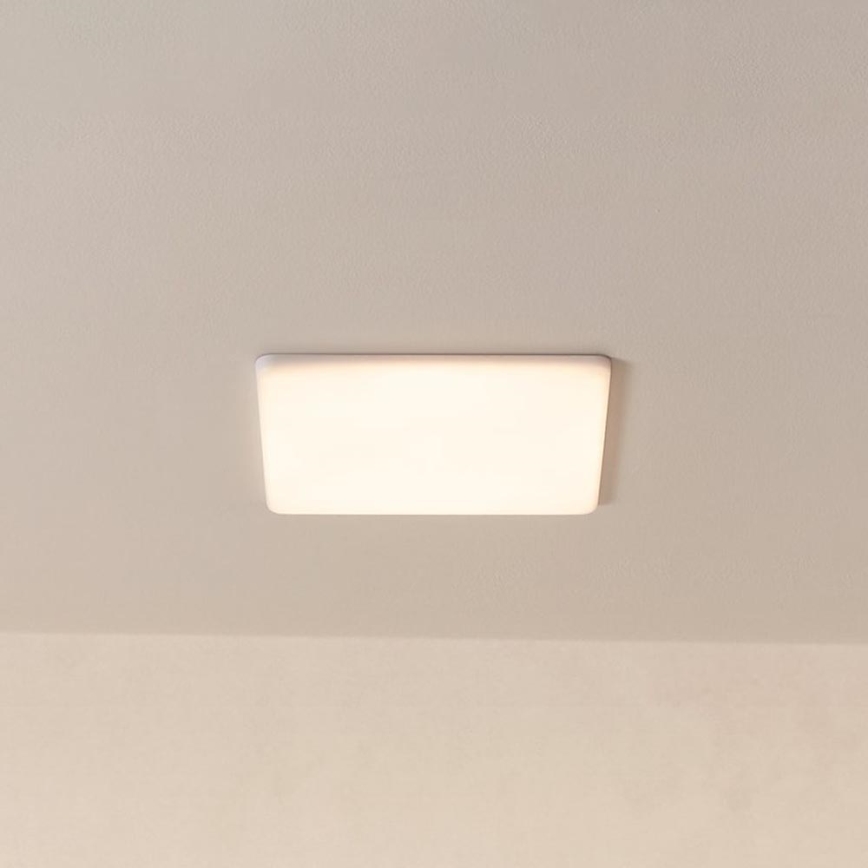 Eglo - LED indbygningslampe til badeværelse LED/18W/230V 21,5x21,5 cm IP65