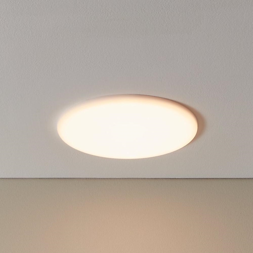 Eglo - LED indbygningslampe til badeværelse LED/18W/230V diameter 21,5 cm IP65