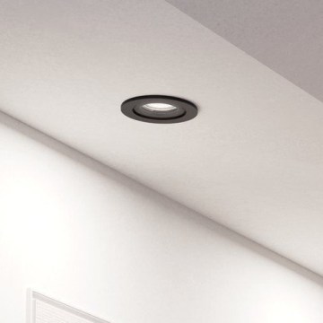 Eglo - LED indbygningsspot 1xGU10/4,5W/230V, sort