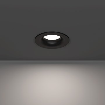 Eglo - LED indbygningsspot til badeværelse LED/4,9W/230V 2700/4000/6500K Ø 8,8 cm IP65 sort