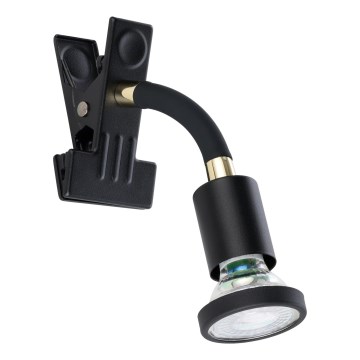 Eglo - LED-lampe med klemme 1xGU10/4,5W/230V, sort