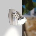 Eglo - LED-lampe til stikkontakt 1xGU10/2,8W/230V mat krom