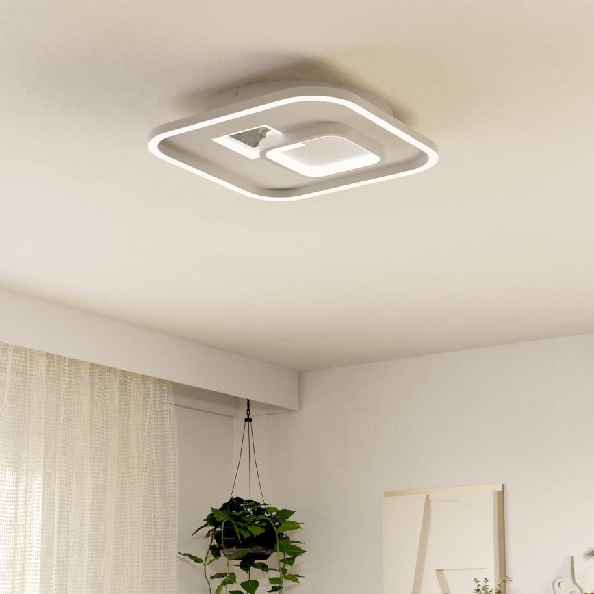 Eglo - LED loftlampe 1xLED/16,2W/230V + 1xLED/9,2W 38x38 cm hvid