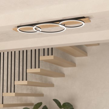 Eglo - LED loftlampe 3xLED/12W/230V 3000K beige/sort