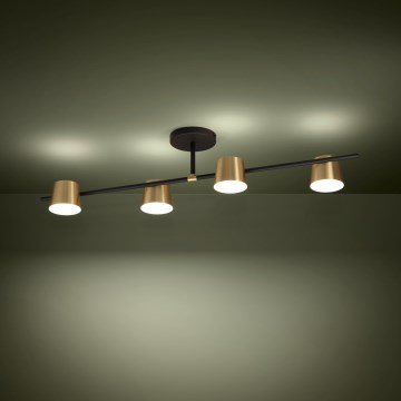 Eglo - LED loftlampe 4xGU10/4,6W/230V 3000K guldfarvet