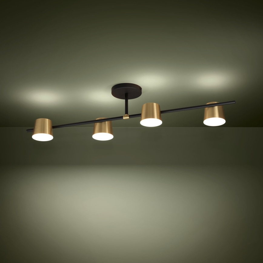 Eglo - LED loftlampe 4xGU10/4,6W/230V 3000K guldfarvet