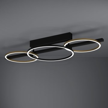 Eglo - LED loftlampe dæmpbar 2xLED/12,5W/230V + LED/15,5W 3000K sort