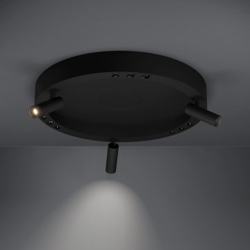 Eglo - LED loftlampe dæmpbar 3xLED/8W/230V + 3xLED/8,5W 3000K sort + fjernbetjening