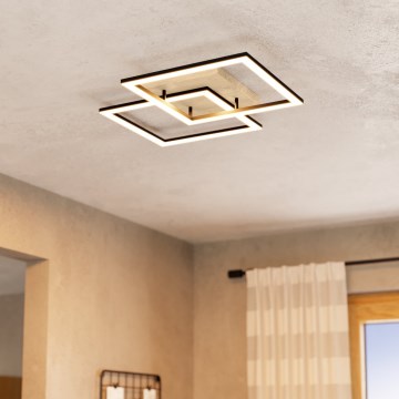 Eglo - LED loftlampe dæmpbar 4xLED/32W/230V 2700-6500K brun/sort