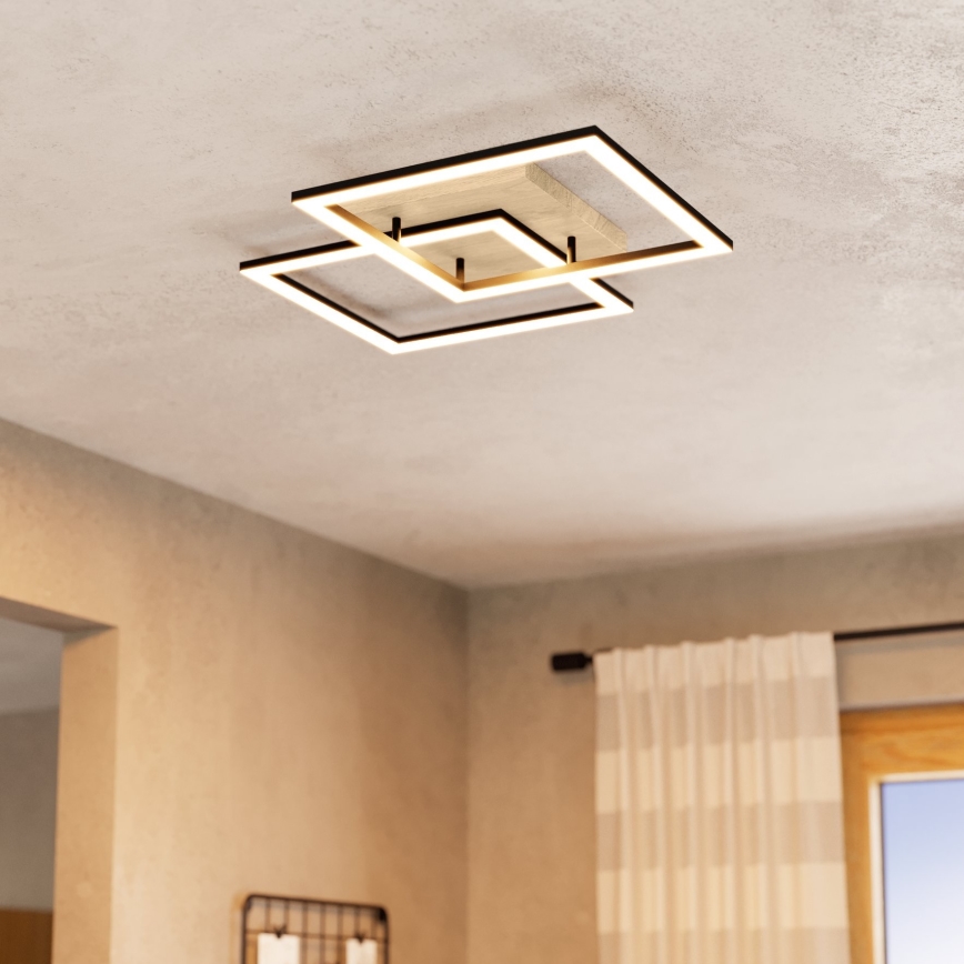 Eglo - LED loftlampe dæmpbar 4xLED/32W/230V 2700-6500K brun/sort