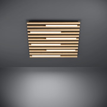 Eglo - LED loftlampe dæmpbar 6xLED/8,5W/230V 3000K 57,5x57,5 cm brun