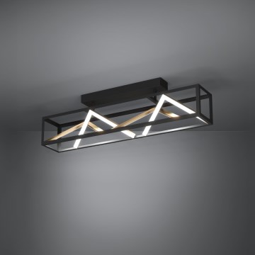 Eglo - LED loftlampe dæmpbar LED/45W/230V 2700-6500K sort/guldfarvet + fjernbetjening