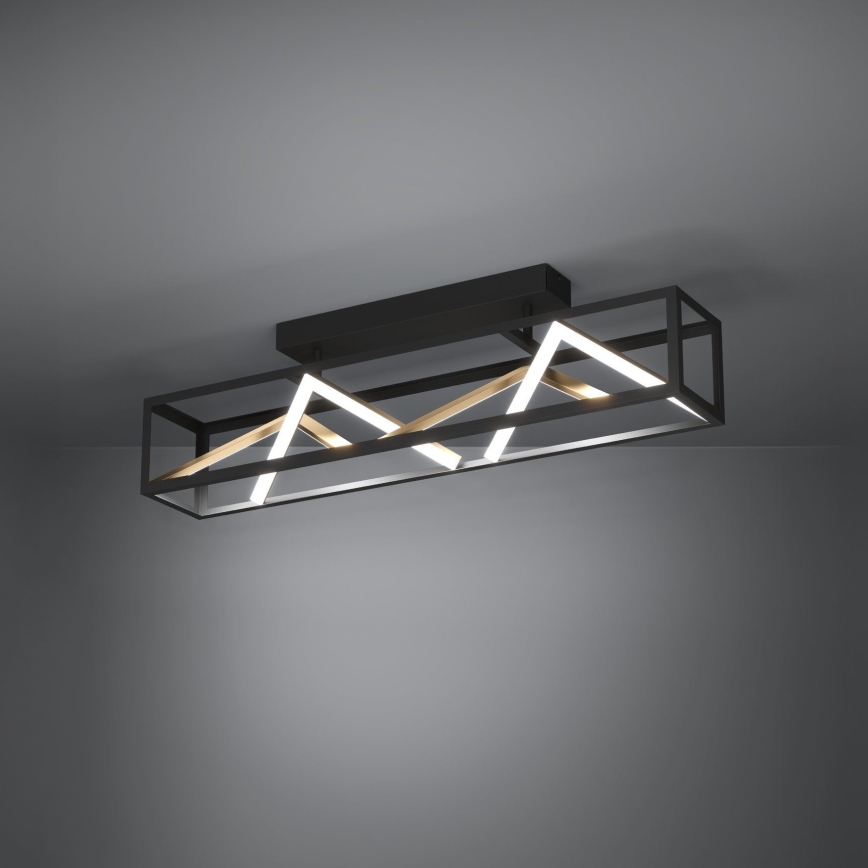 Eglo - LED loftlampe dæmpbar LED/45W/230V 2700-6500K sort/guldfarvet + fjernbetjening