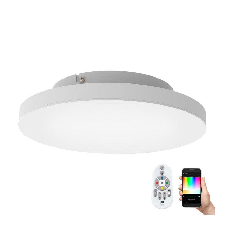 Eglo - LED loftlampe dæmpbar RGB-farver TURCONA-C LED/15W/230V + fjernbetjening