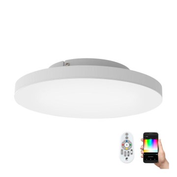 Eglo - LED loftlampe dæmpbar RGB-farver TURCONA-C LED/20W/230V + fjernbetjening