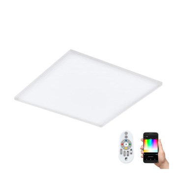 Eglo - LED loftlampe dæmpbar RGB-farver TURCONA-C LED/30W/230V + fjernbetjening