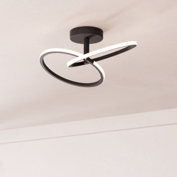 Eglo - LED-loftlampe LED/12W/230V 2700/4000/6500K sort