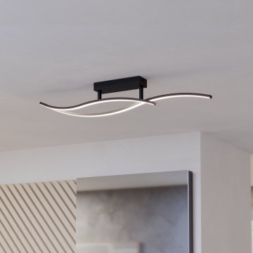 Eglo - LED loftlampe LED/12W/230V 4000K sort