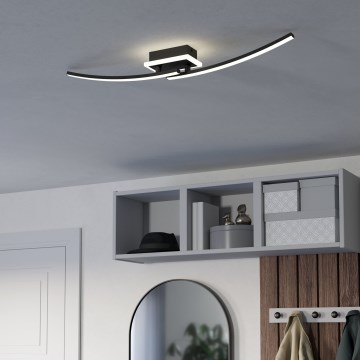 Eglo - LED loftlampe LED/12W/230V 4000K sort