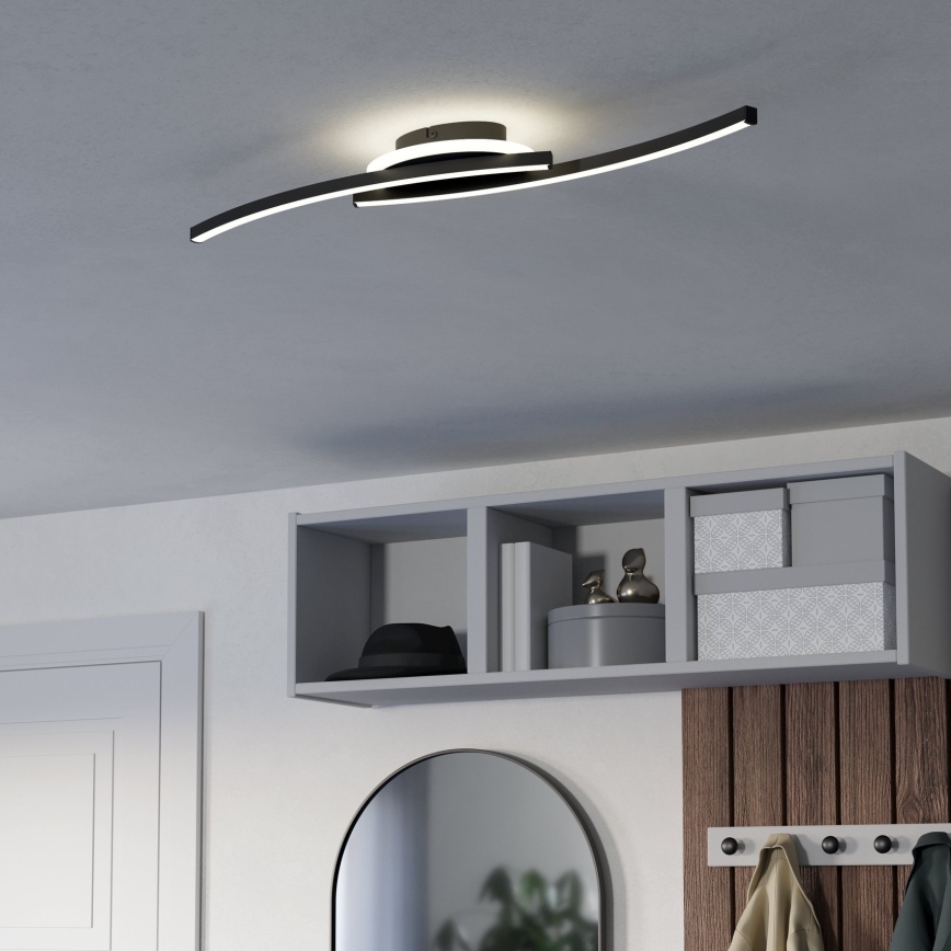 Eglo - LED loftlampe LED/12W/230V 4000K sort