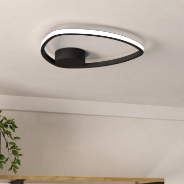 Eglo - LED-loftlampe LED/9,7W/230V 2700/4000/6500K Ø 37,5 cm sort