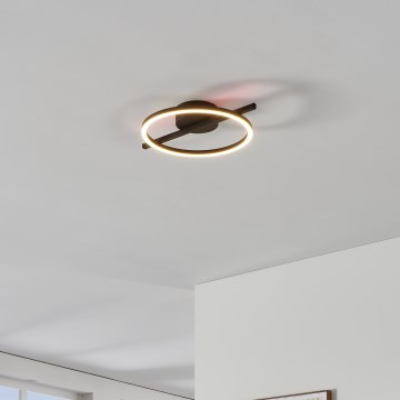 Eglo - LED loftlampe m. RGBW-farver dæmpbar LED/17W/230V 2700-6500K sort + fjernbetjening