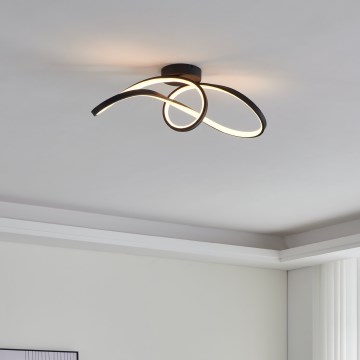 Eglo - LED loftlampe m. RGBW-farver dæmpbar LED/22W/230V 2700-6500K sort