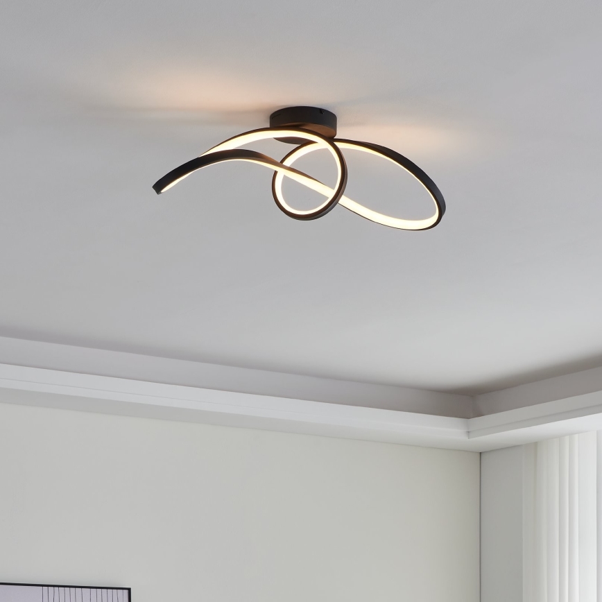 Eglo - LED loftlampe m. RGBW-farver dæmpbar LED/22W/230V 2700-6500K sort