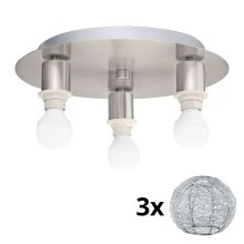 Eglo - LED loftlampe MY CHOICE 3xE14/4W/230V krom