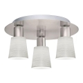 Eglo - LED loftlampe MY CHOICE 3xE14/4W/230V mat krom/cremefarvet